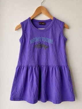 Vintage Martha’s Vineyard Purple Dolphin Dress 5T